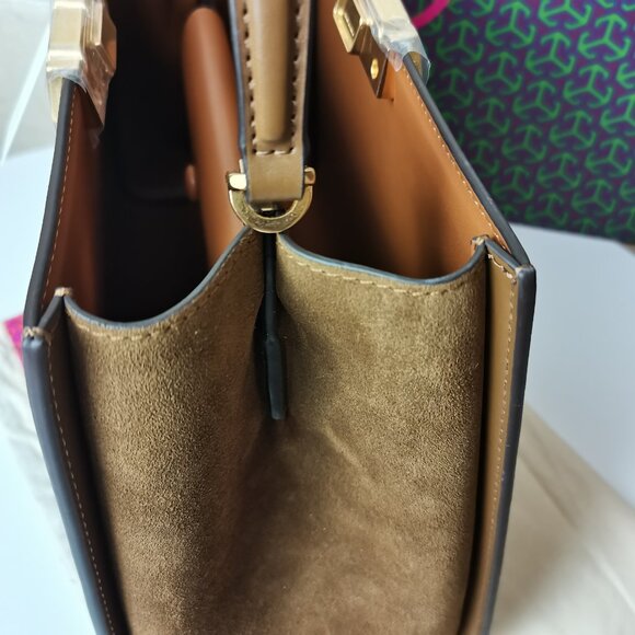 Tory Burch Eleanor Spazzolato Satchel Bag - Picture 4 of 13